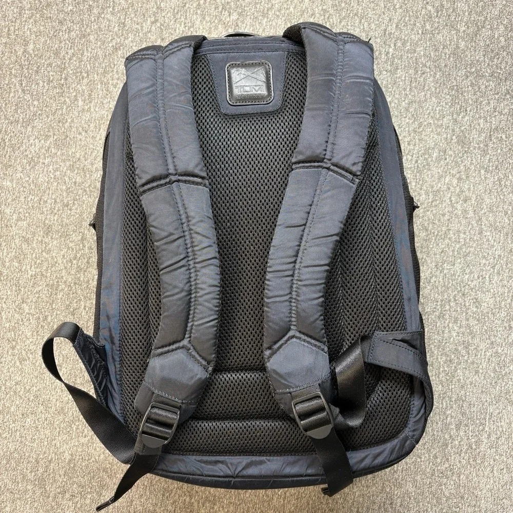 Tumi Backpack Virtue Diligence Black Ballistic Nylon Laptop Work School